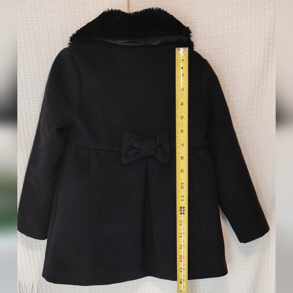 The Children's Place Toddler Girls Black Dress Coat w/ Bow on Back Size 3T - Picture 10 of 10